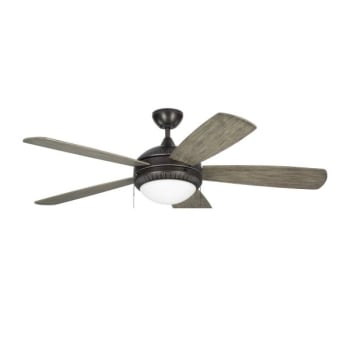 Image for Generation Lighting Discus Ornate 52 " Integrated Led Indoor Aged Pewter Ceiling Fan from HD Supply