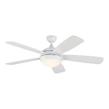 Monte Carlo Discus Smart 52" Int Led Indoor White Ceiling Fan Light Kit/remote
