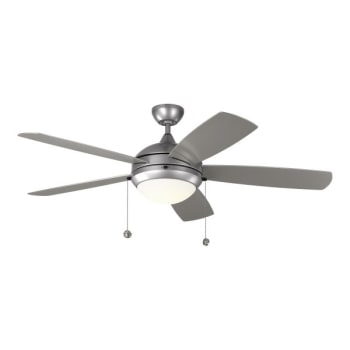 Image for Generation Lighting Discus Outdoor 52 " Led Outdoor Painted Brushed Steel Ceiling Fan from HD Supply