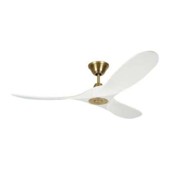 Image for Generation Lighting Maverick Ii 52" Outdoor Brass Ceiling Fan White Dc 6-Speed Remote from HD Supply
