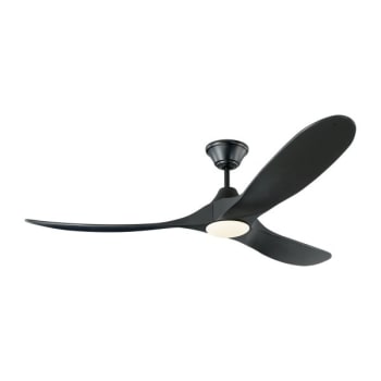 Image for Generation Lighting Maverick Led 60" Outdoor Black Ceiling Fan Black Blades W/ Remote from HD Supply
