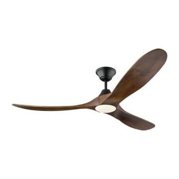 Image for Generation Lighting Maverick Led 60" Outdoor Black Ceiling Fan Walnut Blades W Remote from HD Supply