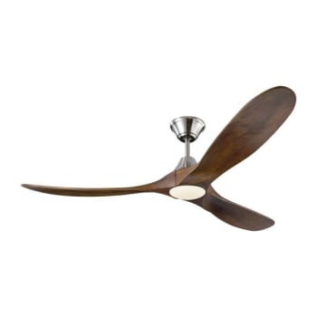 Image for Monte Carlo Maverick Led 60" Outdoor Steel Ceiling Fan Walnut Blades W Remote from HD Supply