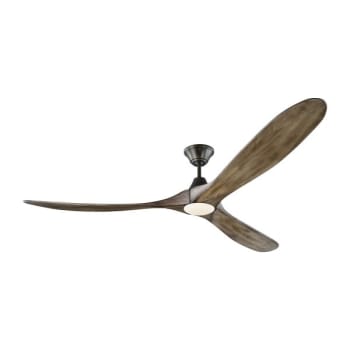 Image for Generation Lighting Maverick Max Led 70" Outdoor Pewter Ceiling Fan Grey Oak Blades from HD Supply