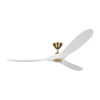 Image for Generation Lighting Maverick Max 70" Outdoor Brass Ceiling Fan White Blades Dc Remote from HD Supply