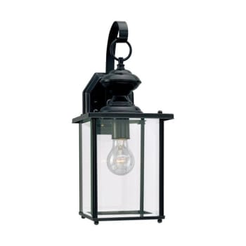 Image for Generation Lighting Jamestowne 7" 1-Light Black Outdoor Wall Lantern Beveled Glass from HD Supply