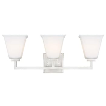 Image for Generation Lighting Ellis Harper 23.625 " W 3-Light Brushed Nickel Vanity Light from HD Supply