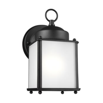 Image for Generation Lighting New Castle 1-Light Black Outdoor 8" Wall Lantern Led Bulb from HD Supply