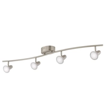 Image for Eglo Kenmont 4' 4-Light Brushed Nickel Int Led Wave Fixed Track Kit from HD Supply