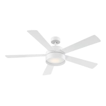 Image for Eglo Whitehaven 52" Led Matte White 5 Blade Ceiling Fan With Remote from HD Supply