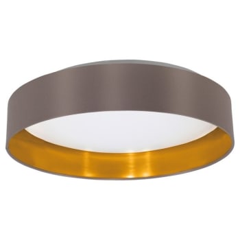 Image for Eglo Maserlo 15.95" Cappucino/Satin Nickel LED Semi-Flush Mount from HD Supply