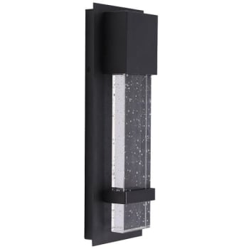 Image for Eglo Venecia 1-Light Matte Black Led Outdoor Wall Lantern Sconce from HD Supply