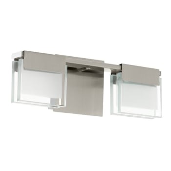 Image for Eglo Vicino 12.6" 2-Light Satin Nickel Led Vanity Light from HD Supply
