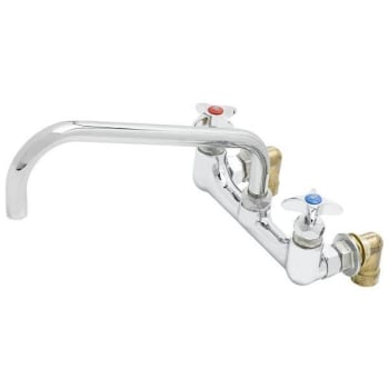 Image for T&s Big-Flo Wall-Mounted Potfiller/mixing Faucet (Polished Chrome) from HD Supply