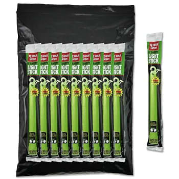 Image for Ready America 12 Hour Lightstick In Green Package Of 10 from HD Supply
