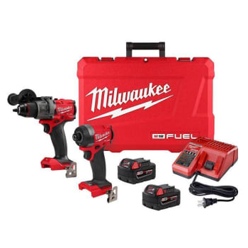 Image for Milwaukee M18 Fuel Brushless Cordless Hammer Drill And Impact Driver Combo Kit from HD Supply