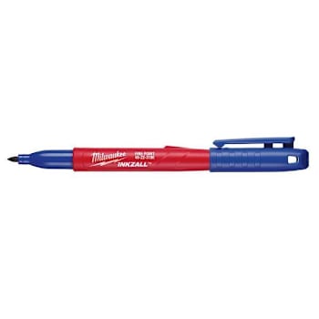 Milwaukee Inkzall Blue Fine Point Jobsite Permanent Marker Package Of 36