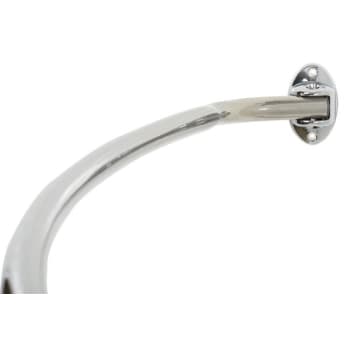Seasons® Adjustable Curved Shower Rod  Exposed Mount Bracket - Polished Chrome
