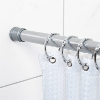 Image for Zenna Home 86" Chrome Adjustable Tension Shower And Utility Rod from HD Supply