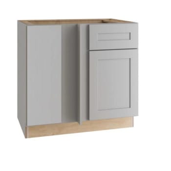 Image for Express Shaker Veiled Gray Assembled Plywood Blind Base Corner Kitchen Cabinet 42 In.w X 34.5 In. H X 24 In. D LH from HD Supply