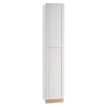 Image for Express Shaker 18 In W X 24 In D X 96 In H Assembled Plywood Pantry Kitchen Cabinet In Vesper White With Soft Close Left from HD Supply