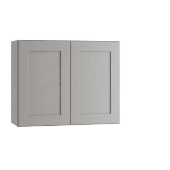 Image for Express Shaker 36 In W X 12 In D X 18 In H Assembled Plywood Wall Bridge Kitchen Cabinet In Veiled Gray With Soft Close from HD Supply