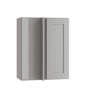 Image for Express Shaker 24 In W X 12 In D X 30 In H Assembled Plywood Corner Blind Kitchen Cabinet In Veiled Gray Left from HD Supply