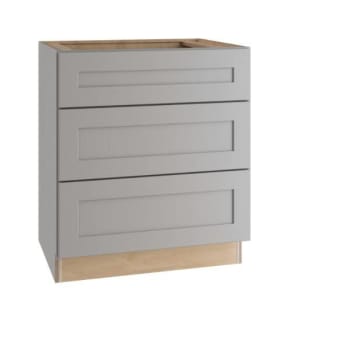 Image for Express Shaker 24 In W X 24 In D X 34.5 In H Assembled Plywood Drawer Base Kitchen Cabinet In Veiled Gray from HD Supply