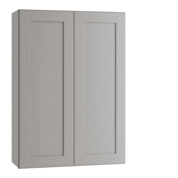 Image for Express Shaker 24 In W X 12 In D X 36 In H Assembled Plywood Wall Kitchen Cabinet In Veiled Gray With Shelves from HD Supply