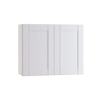 Image for Express Shaker 30 In W X 12 In D X 24 In H Assembled Plywood Wall Bridge Kitchen Cabinet In Vesper White With Soft Close from HD Supply