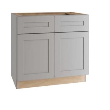 Image for Express Shaker 33 In W X 24 In D X 34.5 In H Assembled Plywood Base Kitchen Cabinet In Veiled Gray With Drawers from HD Supply