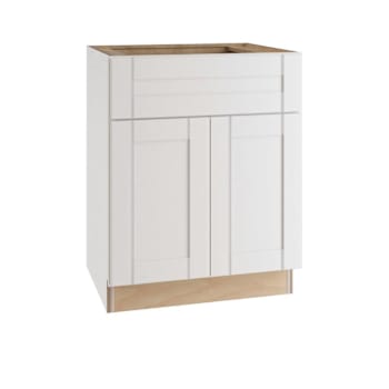Image for Express Shaker 27 In W X 24 In D X 34.5 In H Assembled Plywood Base Kitchen Cabinet In Vesper White With Drawer from HD Supply