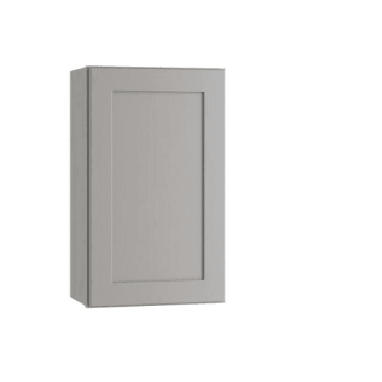 Image for Express Shaker 18 In W X 12 In D X 30 In H Assembled Plywood Wall Kitchen Cabinet In Veiled Gray With Shelves Left from HD Supply