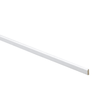Express Shaker 96 In. W X 0.75 In. H X 0.25 In. D Wall Kitchen Cabinet Batten Vesper White
