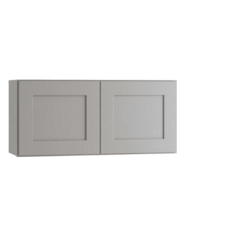 Image for Express Shaker 36 In W X 12 In D X 12 In H Assembled Plywood Wall Bridge Kitchen Cabinet In Veiled Gray With Soft Close from HD Supply