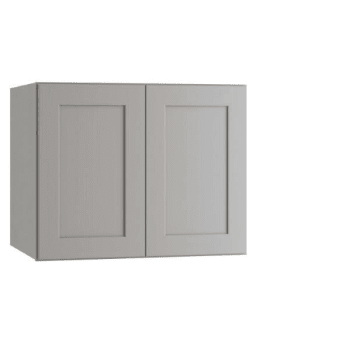 Image for Express Shaker 36 In W X 24 In D X 18 In H Assembled Plywood Wall Bridge Kitchen Cabinet In Veiled Gray With Soft Close from HD Supply