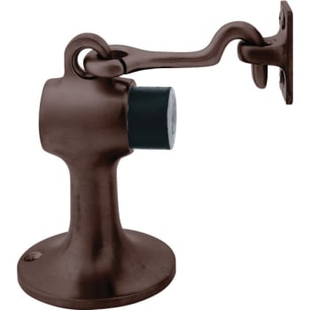 IVES Brass Floor Stop and Manual Door Holder (Oil-Rubbed Bronze)
