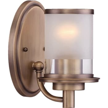 Designers Fountain Essence 1-Light Old Satin Brass Incandescent Wall Sconce