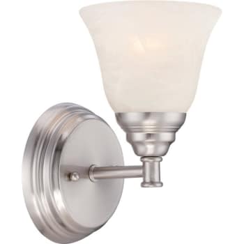Image for Designers Fountain Kendall 5 in. 1-Light Incandescent Wall Sconce (Satin Platinum) from HD Supply