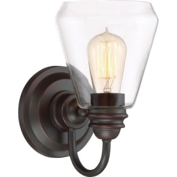 Designers Fountain Foundry 1-Light Satin Bronze Incandescent Wall Sconce