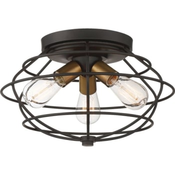 Image for Designers Fountain® Jax™ 15 In. 3-Light Fluorescent Flush Mount Light from HD Supply