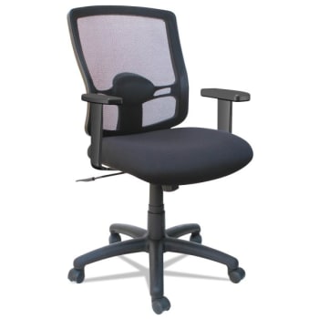 Alera® Etros Series Mesh Mid-Back Swivel/Tilt Chair, Black
