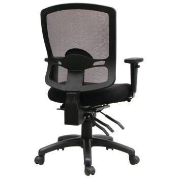 Alera® Etros Series Petite Mid-Back Multifunction Mesh Chair, Black