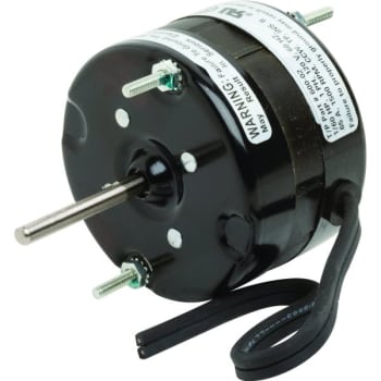 Enclosed Counter-Clockwise Exhaust Fan Motor, 120 Volt, .65 Amp, 1,500 RPM