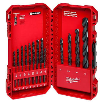 Milwaukee Black Oxide Twist Drill Bit Set