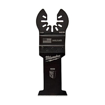 Image for Milwaukee 1-3/8 In. High Carbon Steel Universal Fit Wood Oscillating Blade from HD Supply