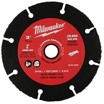 Milwaukee 3" Carbide Abrasive Blade For M12 Fuel Compact Cut-Off Tool