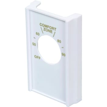 Image for White Double Pole Line Volt Thermostat Cover from HD Supply