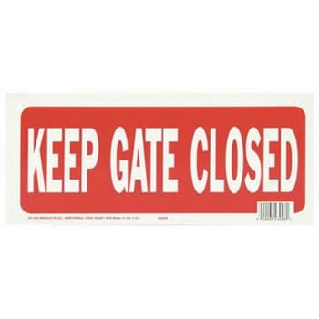 Image for Hy-Ko Keep Gate Closed Sign from HD Supply