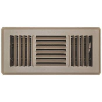 Image for Truaire 4 In X 10 In 3-Way Brown Floor Register from HD Supply